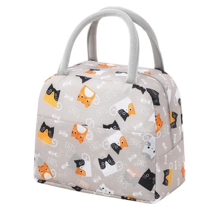 Sac Isotherme Repas Imprimé Fraise – Capacité Généreuse, Feuille Aluminium Isolante, Pour école Et Bureau