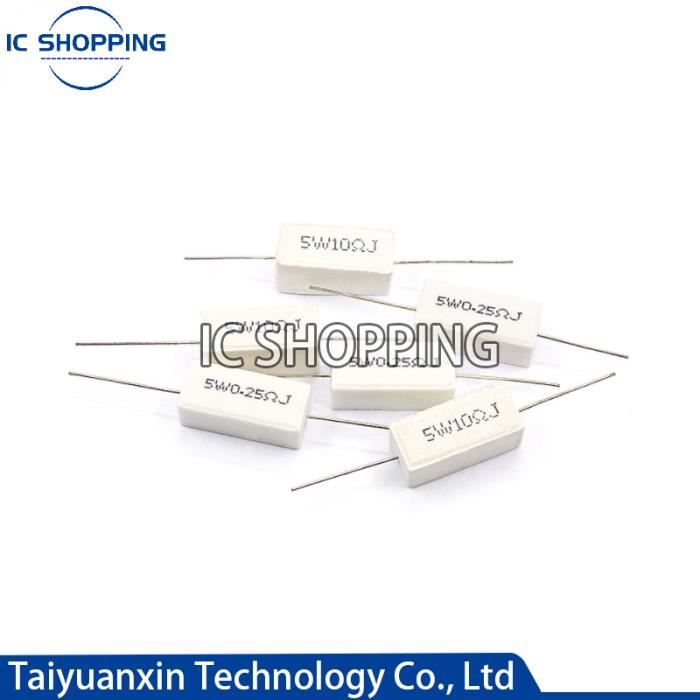 Résistances 22 Ohm 5 Résistances Couche Métallique 22 Ohm 1/8W – Tolérance 5%, Pour Circuits électroniques Lampe A Pression