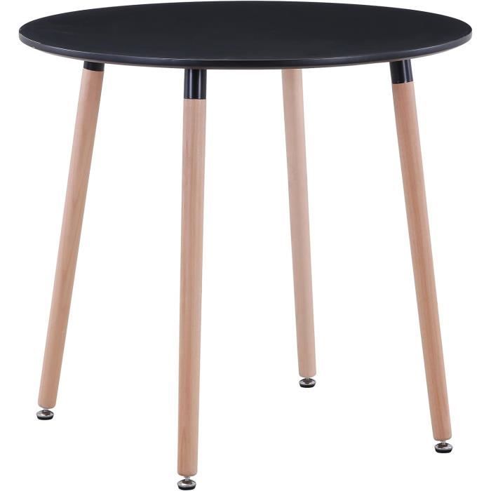 Table A Manger Table De Cuisine Ronde Table De Salle A Manger Moderne Table Basse Avec Structure En Acier Araignee Table De Bar Pour 2 Personnes 78 X 75 Cm Noir 88394329