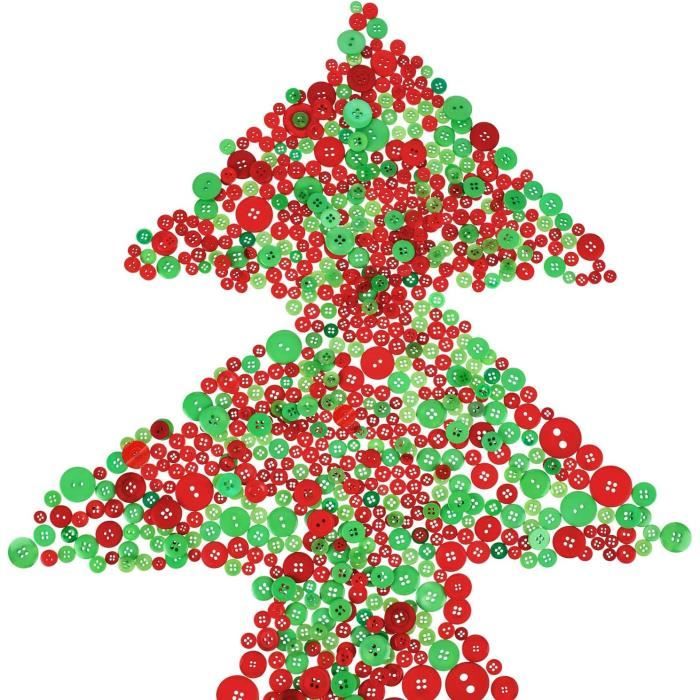 100 Boutons Bois Noël Mixte - Chaussettes Flocon Coeur Arbre Pour Scrapbooking DIY