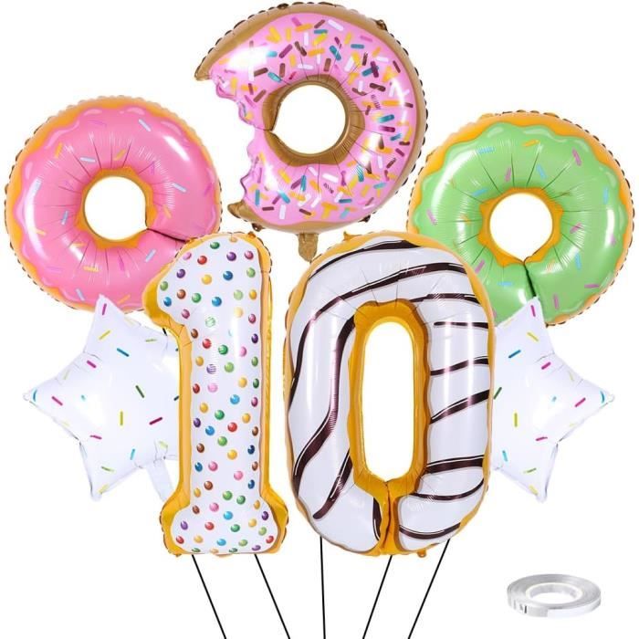 42pcs Set de Décoration de Fête d'Anniversaire Kpop Demo, Thème Dessin animé avec Bannière, Ballons et Toppers à Cupcakes pour Anniversaire d'Enfants (B