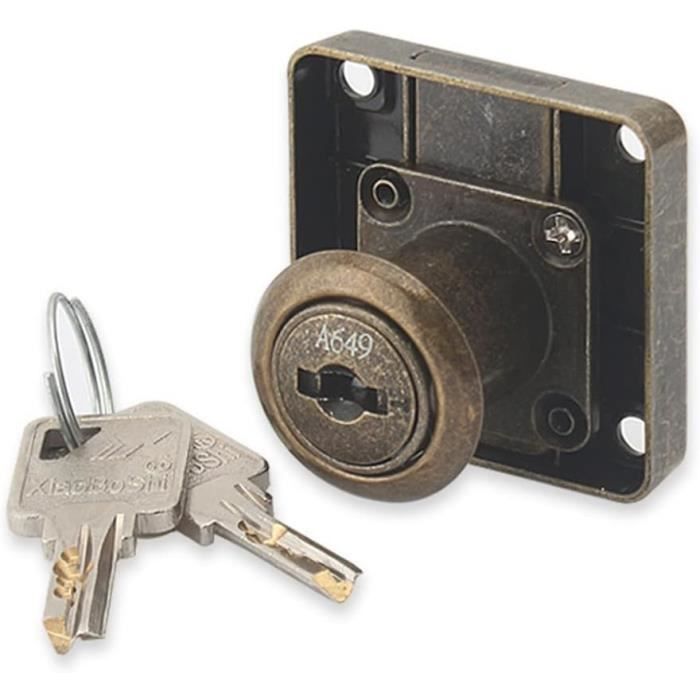 Verrou Serrure De Fermeture - MARSEE - 90° - Alliage De Zinc - Installation Facile - Blanc - Bricolage