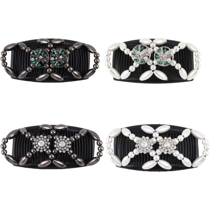 Lot De 6 Peignes À Cheveux En Plastique Avec 29 Dents Pour Cheveux Fins