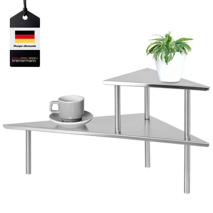 bremermann Etagère dangle de cuisine étagère de cuisine étagère à épices acier inoxydable
