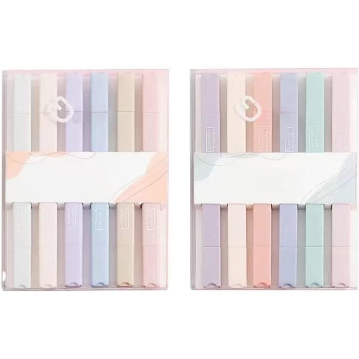 Mr. Pen Lot De 12 Surligneurs Pastel Et Stylos Noirs Sans Bavure - Idéal Pour Bible