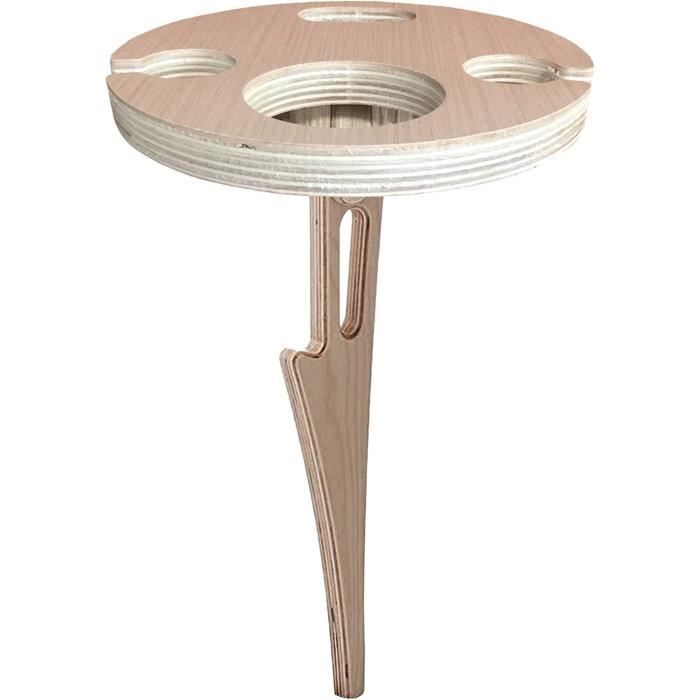 Table De Plage Portable Neso Avec Porte-gobelets Et Poches – Légère, Pliable, Design Arc-en-ciel