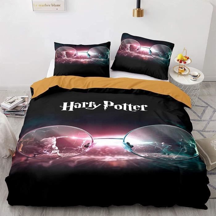 Parure de lit imprimée 100% coton, fly rose Harry Potter | La Redoute Parure de lit imprimée 100% coton, fly rose Harry Potter | La Redoute