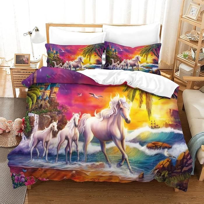 27017-00 Réveil Pour Enfant Avec Motif Cheval, Boîtier En Plastique Et