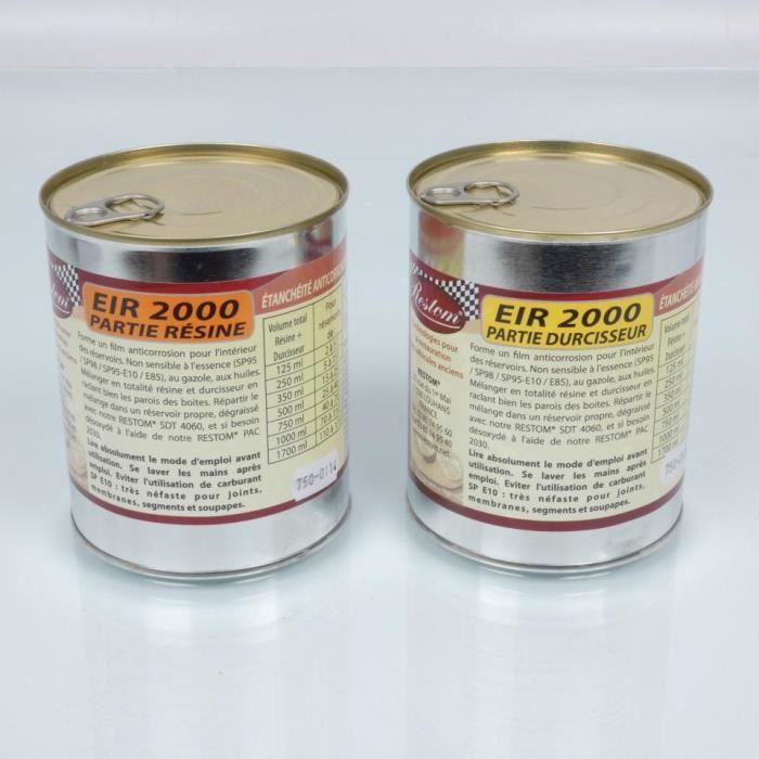 Résine anti corrosion Restom EIR 2000 pour réservoir carburant de 40 à 70L moto MFPN rÃ