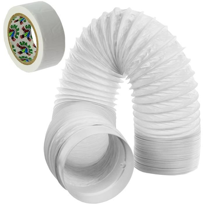 Tuyau D'évacuation D'air Pour Climatiseur Mobile - 6 Mètres - Diamètre 4 Pouces (10.2 Cm) - Universel