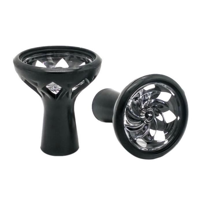 Foyer chicha en verre plat compatible avec le système de chauffe Kaloud Lotus