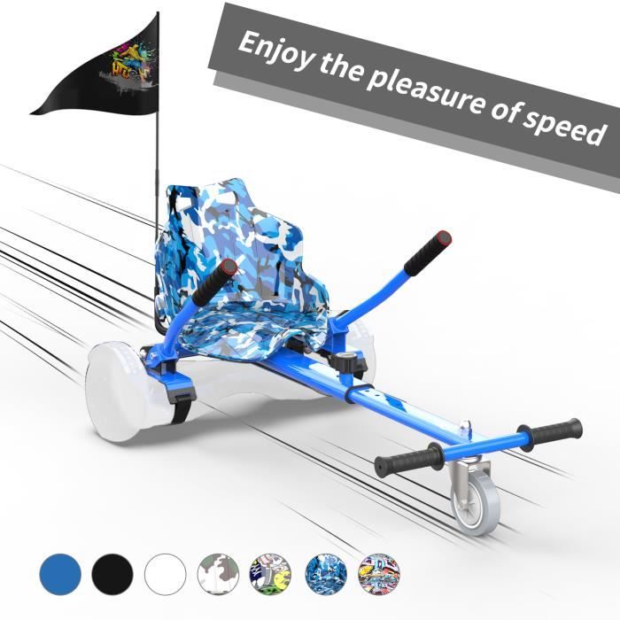 Hoverkart Citysports COOL FUN kit kart pour hoverboard gyropode avec drapeau bleu Cdiscount Sport