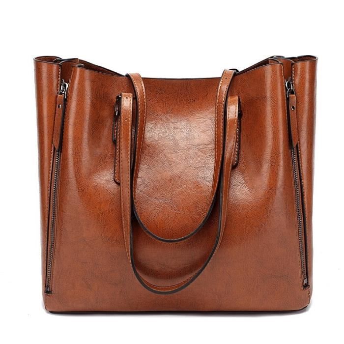 Grand sac a main marron shop