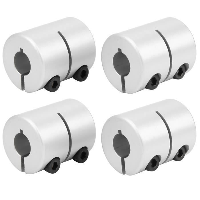 Lot De 5 Coupleurs D'arbre En Aluminium 6-6,35 Mm - Pour Transmission RC, Moteurs, Arbres