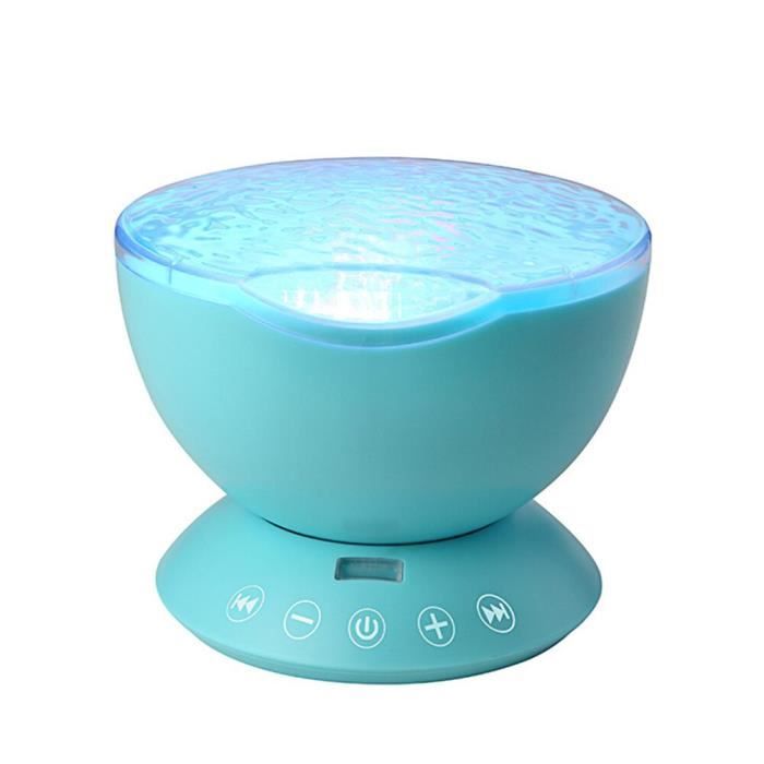 RIRIDAMAI Lampe Océan - 16 Couleurs - Lumière Polaire Rechargeable USB - Motif Vagues - Veilleuse De Table - Projecteur Ciel étoilé - Pour Enfants Et Adultes - Décoration Chambre