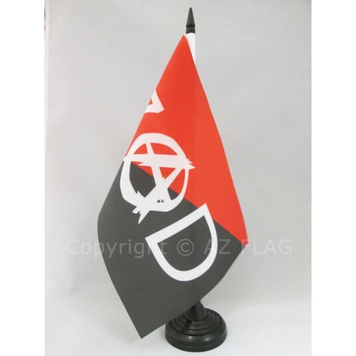 AZ FLAG - Drapeau Anarcho-syndicalisme - 150x90 Cm - Drapeau Anarchique - Anarchie 100% Polyester Avec Fourreau Et Cordelette - Pavillon 110 G