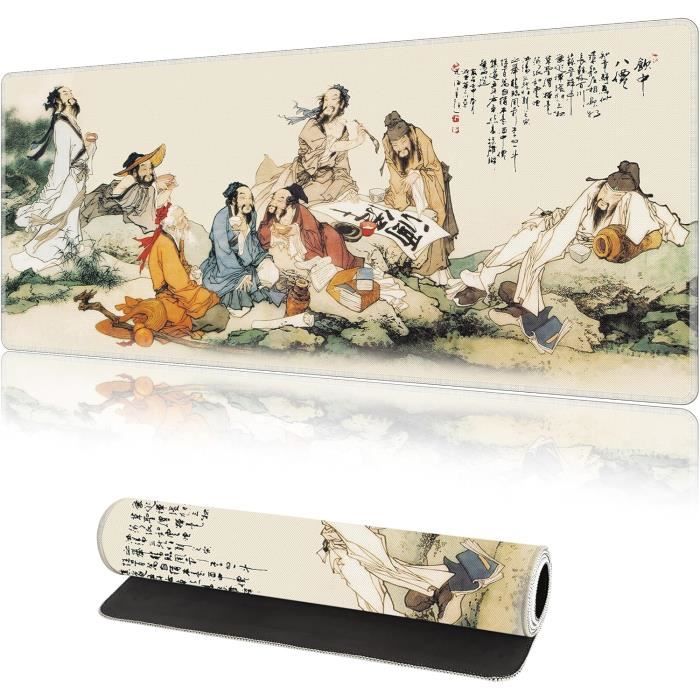 Noir XXL Tapis De Souris, 900 X 400 X 3mm Grand Tapis De Souris Gaming