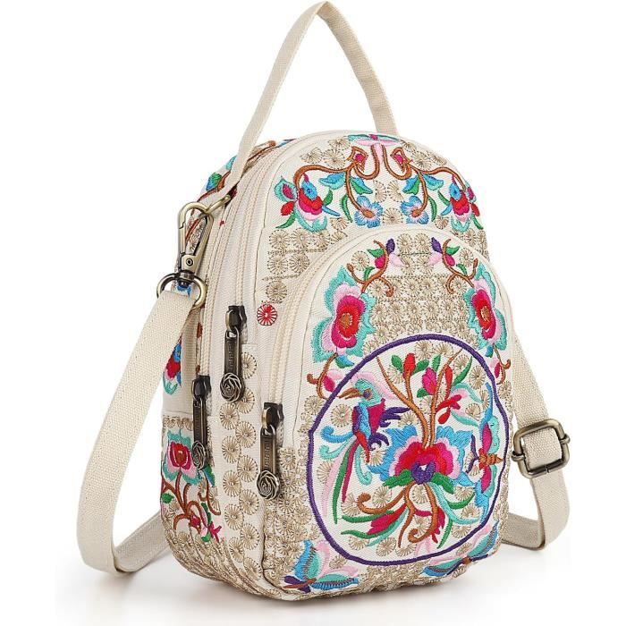 Sac Bandoulière Bohème Blue Sky - Fait Main Au Népal, Commerce