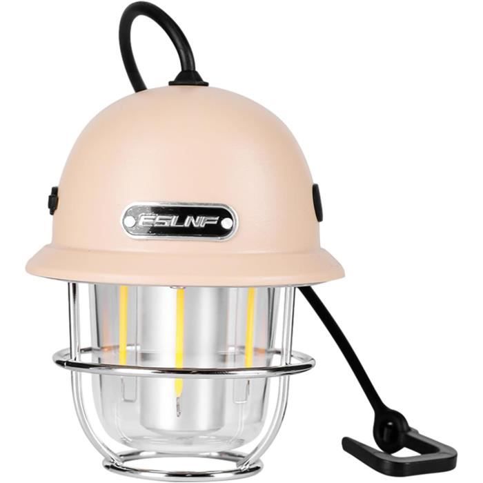 Kyusrd Offres d'Été pour Patio Extérieur! Lampe de Camping LED Lampe de Tente Chaude Batterie Intégrée avec Crochet Lampe de Camping Rechargeable Lampe Suspendue