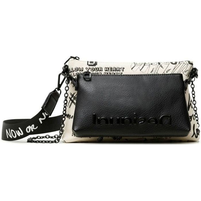Desigual Bols Jaleo Durban Double Crossbody Bag White 123453