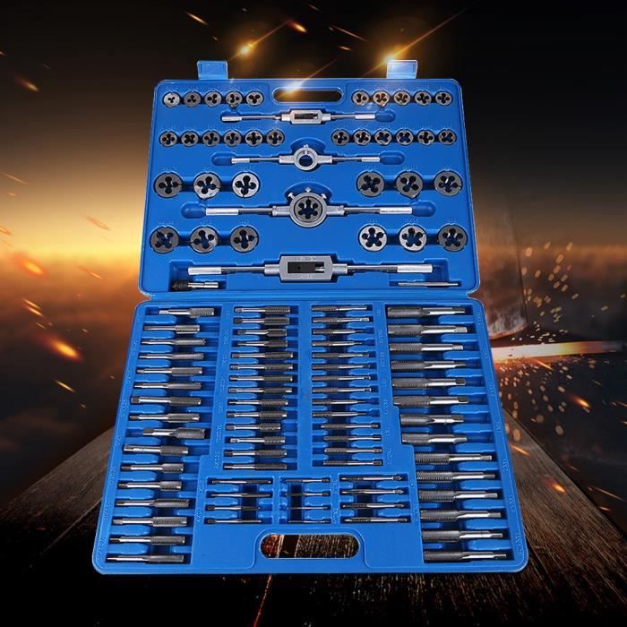 Coffret de Tarauds et Filières 110 Pièces – M2 à M18
