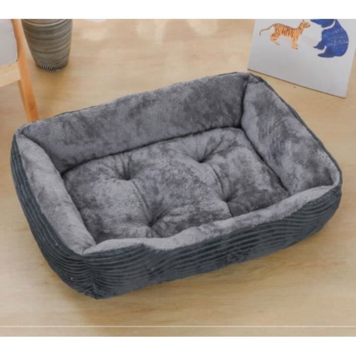 Comparer les prix de Lit pour animaux de compagnie - Gris - L(70*52*15)cm - Rectangulaire - Intérieur
