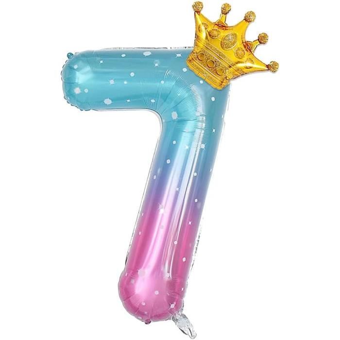 Ballon Chiffre Géant En Pixel Vert 101 Cm - Décoration De Fête Pour Anniversaire, Soirée Jeu, Thème Gamer - Idéal Pour Décorer
