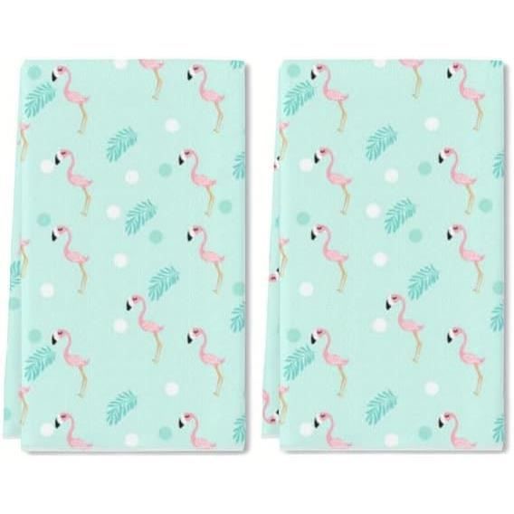 Lot De 6 Torchons Cuisine Réutilisables Motif Lapin & Sapin Noël - Microfibre Absorbante 28x28cm