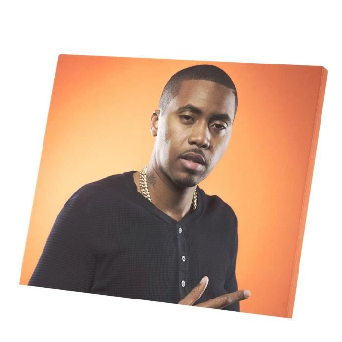 Tbleau Rapper Tableau Décoratif Nas Rapper Rap Hip Hop Artist Photo 2014 (48 cm x 40 ...