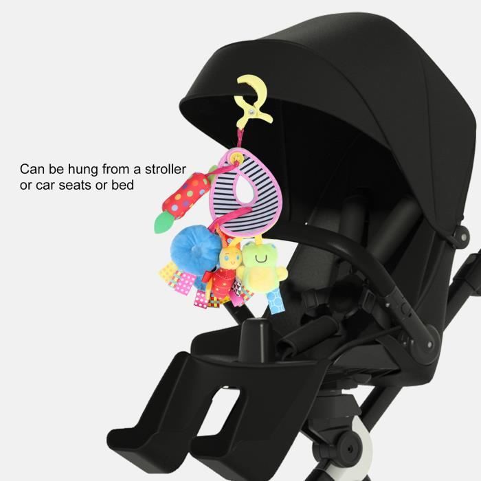 LAT Carillon éolien rotatif pour poussette bébé, jouet cloche de lit confort bébé (type cercle) LT020