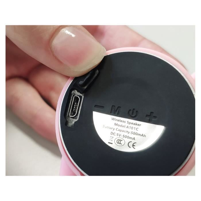[Neuf] Enceintes MP3 Enceintes MP3 universelles EWA A101C Rose - Mini enceinte Bluetooth