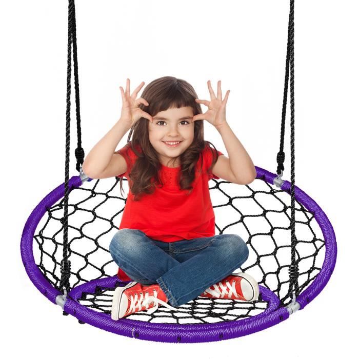 Balançoire à Bascule 3 Sièges GOPLUS - Pour 2-3 Enfants - Jeu D'extérieur Interactif