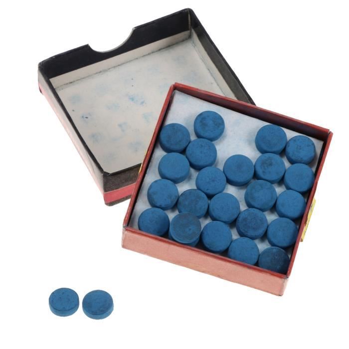 Lot De 10 Embouts De Repère SIB COOL BLUE – 14 Mm, Premium, Pour Billard