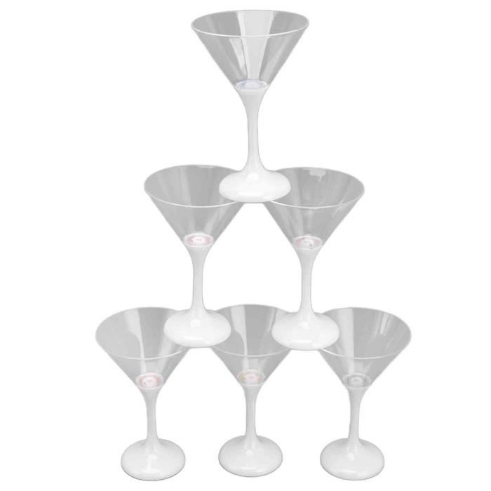 Lot De 4 Verres à Cocktail Vintage 20 Cl – Côtelés, Sans Plomb – Pour Martini, Whisky, Expresso