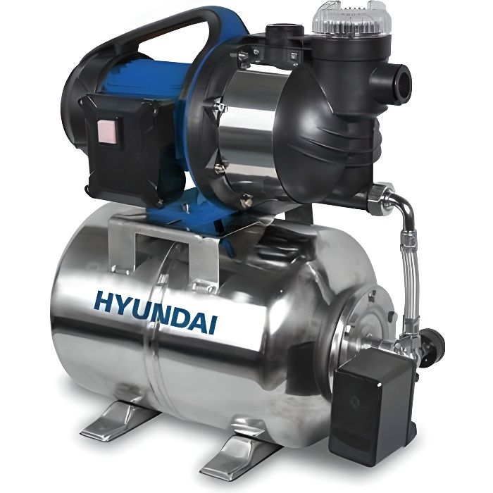 Surpresseur HYUNDAI HBP1300 - 1300W, 24L, 4600L/h, moteur brushless