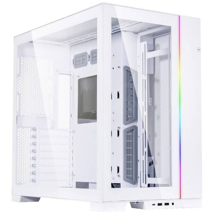 Tour midi Lian Li O11 Dynamic EVO Boîtier Boîtier gaming blanc