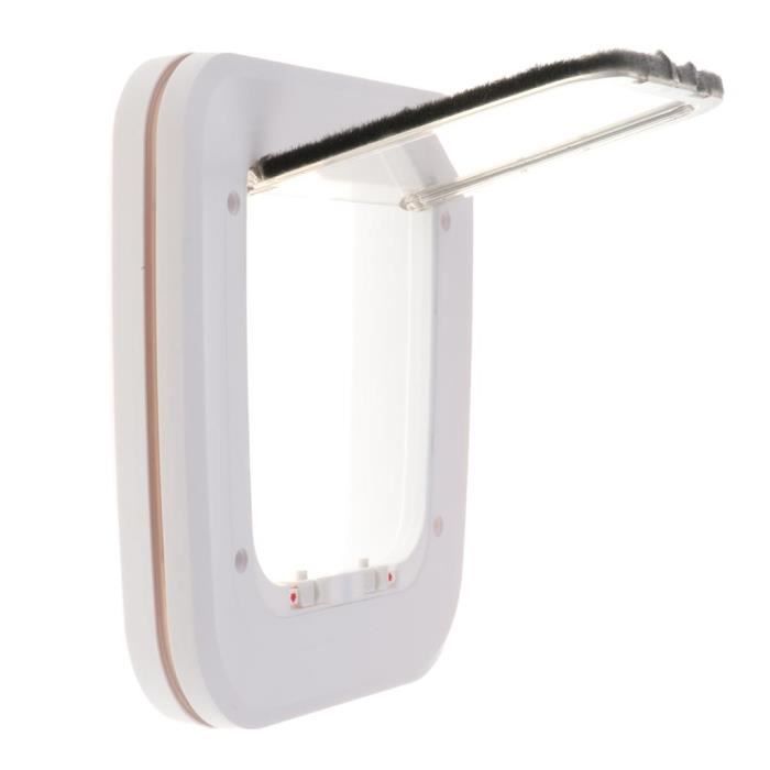 Porte de Animaux Automatique avec Verrouillage en Plastique Facile à Installer Porte pour Chien