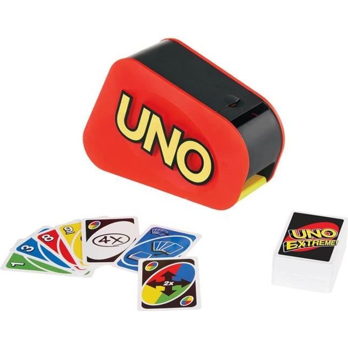 Uno Extrême Jeu de Cartes Famille - Dès 7 ans GXY75 - Mattel Games