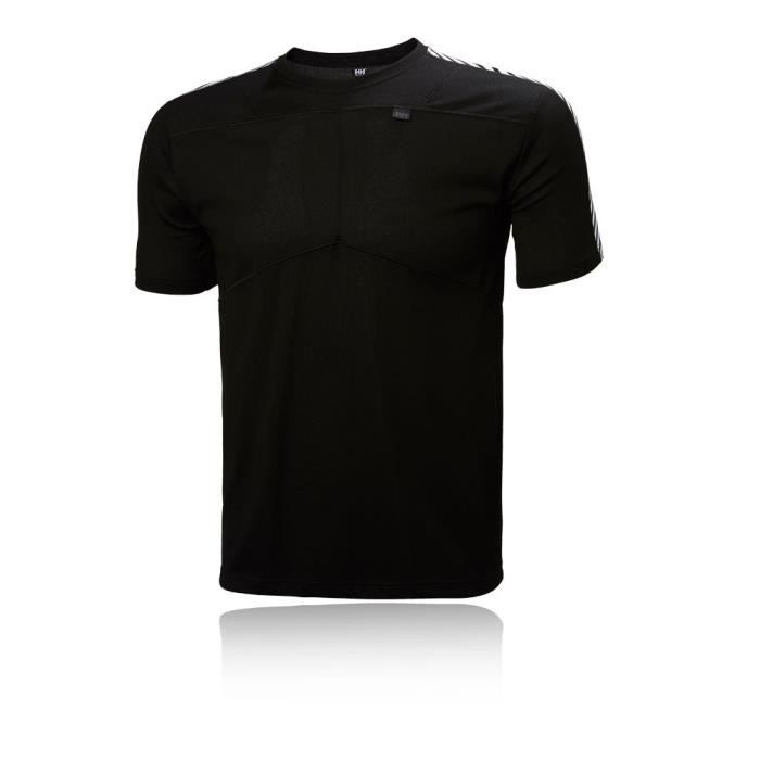 T-shirt manches courtes Helly Hansen HH Lifa pour homme - Noir - Running - Respirant