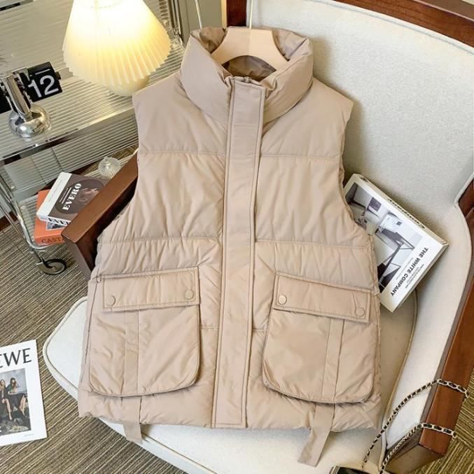 Gilet Sans Manches Femme En Polaire – Coupe Ample, Boutonnage, Poches, Doux Et Chaud Pour Automne/hiver