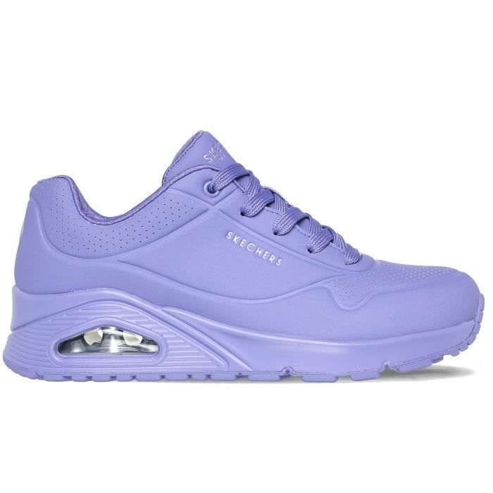 Skechers Chaussures pour Femme SKECHERS Uno - Stand On Air Rose - Lacets - Plat - Textile