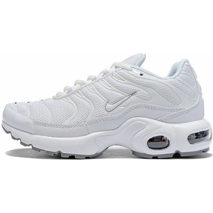 NIKE AIR MAX TN Plus TxT Enfants Blanc Blanc Cdiscount Chaussures