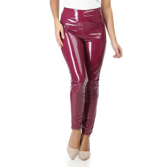 pantalon en vinyle femme