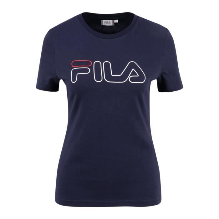 T shirt fila avec bande online sur les manches