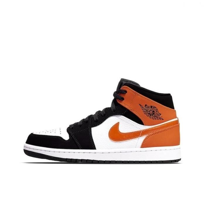 Air-Jordan 1 Mid Shattered Backboard Chaussure de Basket Air-Jordan One Pas  Cher pour Homme Femme Orange - Cdiscount Sport
