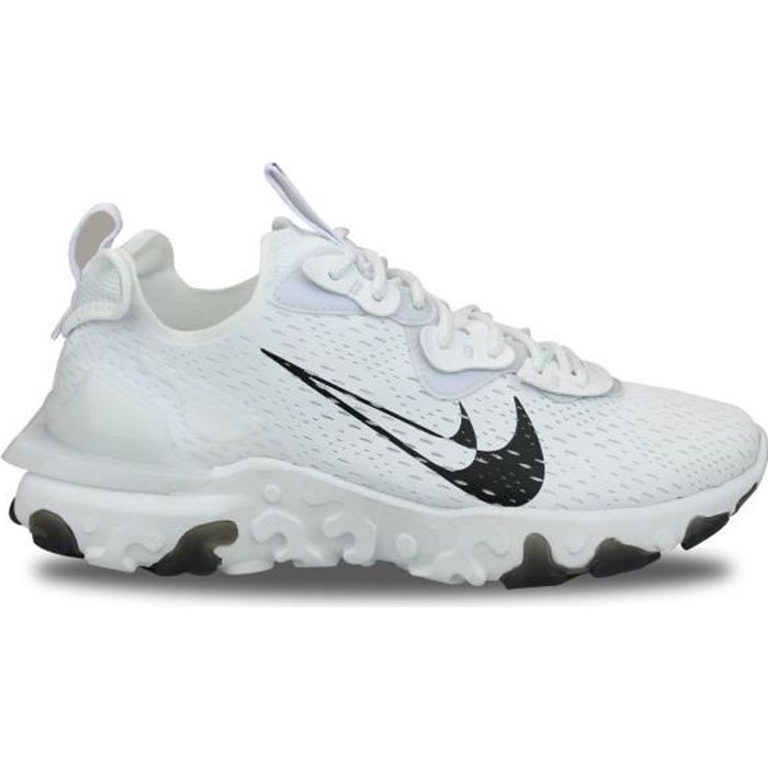 WMNS Nike React Vision White Black 38 1 2 Blanc Cdiscount Chaussures