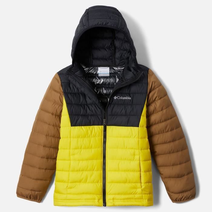 Doudoune Enfant Columbia Powder Lite Jaune Ski Montagne