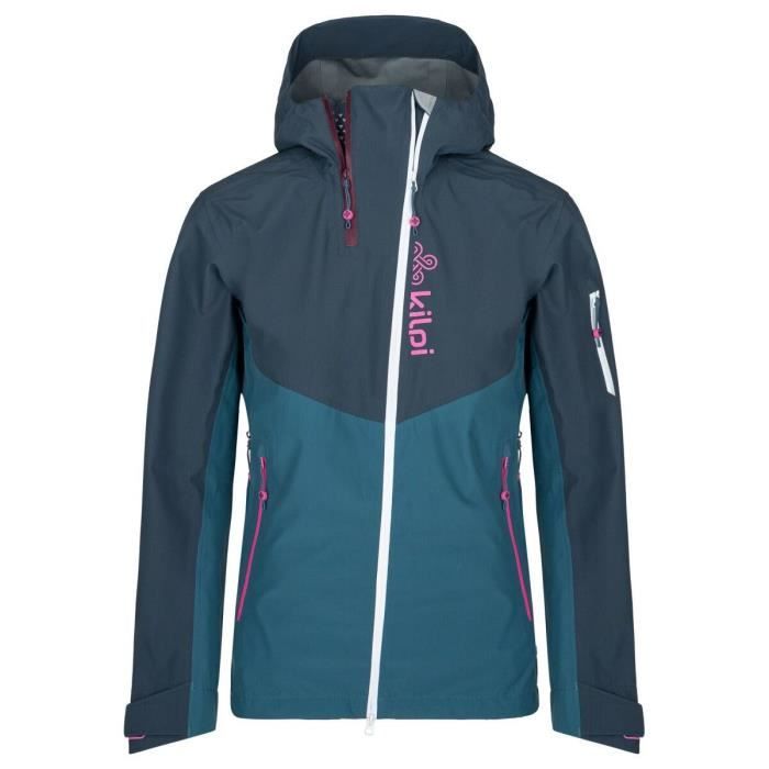 Veste impermeable femme Kilpi Metrix bleu fonce 34 Cdiscount Sport