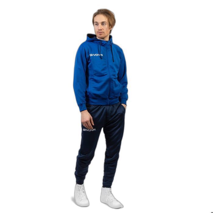 Survêtement Givova King 4 Seasons - Bleu - Homme - Football Indoor - Respirant