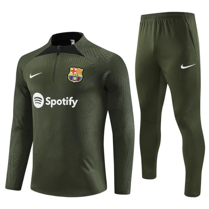Maillot de Foot Authentique BARCELONAx 2023 2024 Saison Ensemble Survetement Foot Homme Adulte Football Veste Zippee et Pantalon Cdiscount Sport